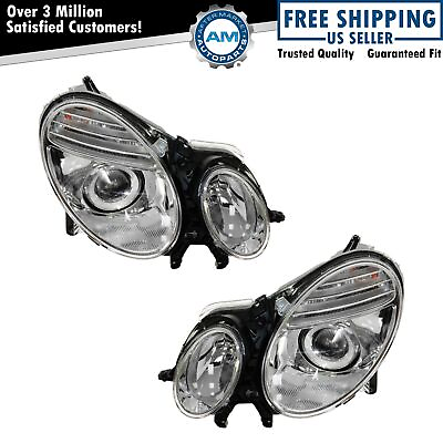 #ad Headlights Headlamps Left amp; Right Pair Set For 07 09 Mercedes Benz E320 E350 550 $245.96