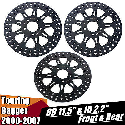 #ad For Harley 11.5quot; Brake Rotors Front Rear Touring Baggers Electra Glide Road King $194.99
