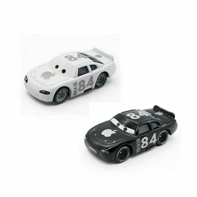 #ad Disney Pixar Movie Cars Diecast Toy Car White amp; Black #84 Apple Car Loose $13.79