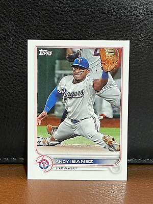 #ad 2022 Topps MINI ANDY IBANEZ Rangers #383 Online Exclusive Low Print Run $1.99