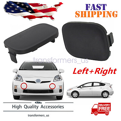 #ad 2PCS NEW Fits For Toyota Prius 2010 2011 Front Bumper Tow Hook Eye cap Cover $7.98