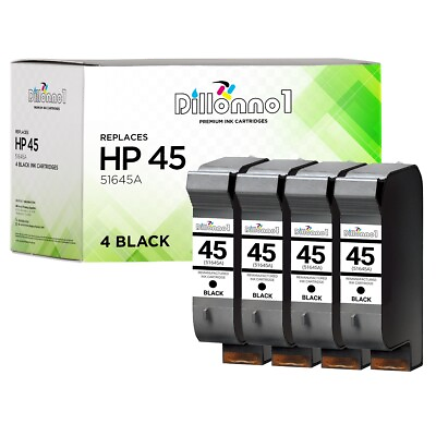 #ad 4PK For HP 45 51645A 45A 45 51645 Ink Deskjet 6122 $64.95
