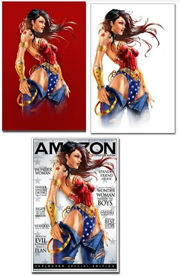 #ad Wonder Woman Cosplay Variants Jamie Tyndall SIGNED WITH COA WW 4 $25.00