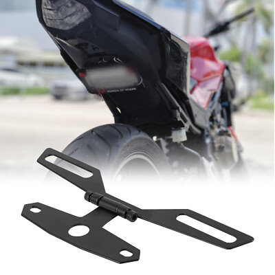 #ad Motorcycle License Plate License Motorcycle Bracket Plate Mount NEW $10.39