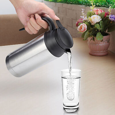 #ad 12V 750ml Stainless Steel Car Electric Heating Mug Vehicle Drinking Cup AOS $36.26