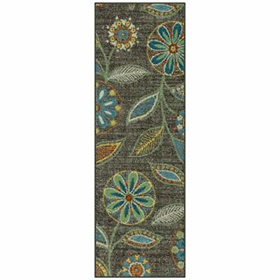 #ad Maples Rugs Reggie Floral Runner Rug Non Slip Hallway Assorted Sizes Colors $24.39