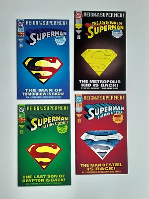 #ad DC comics Superman big S cutout cover. Reign Of The Supermen 501 78 687 22 $50.99