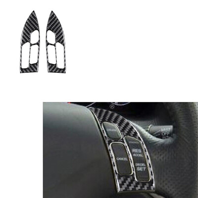 #ad 2x Carbon Fiber interior Steering Wheel Cover Trim For Acura TSX 2004 2008 $13.79