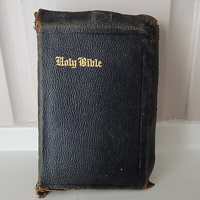 #ad Holy Bible KJV Universal Book Bible House Philadelphia John C. Winston Red Old $40.00