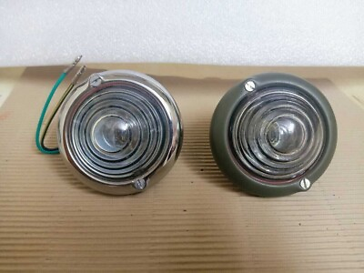 #ad Parking Turn Indicator Light FOR Willys Jeep With Chrome amp; Green Bazzel $21.00