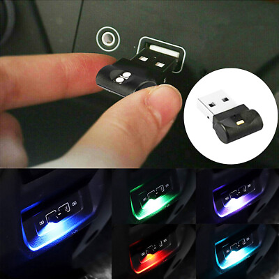 #ad #ad 1x USB LED Car Neon Atmosphere Ambient Light Bulb Mini Lamp Interior Accessories $10.20