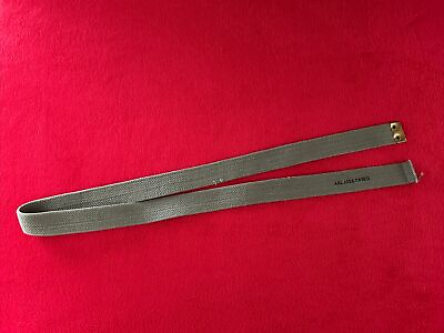 #ad Canvas Post WW2 British P37 Webbing Shoulder Carrying Strap Dated 1956 $6.00