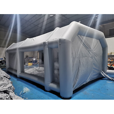 #ad Inflatable Spray Tent Booth Paint Mobile Car Workstation Cabin 28 x 15 x 10FT $669.75