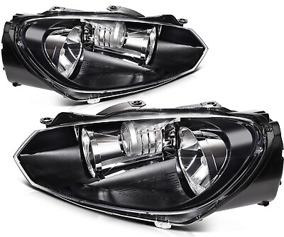 #ad For 2010 2014 Volkswagen GTI Golf Jetta Headlights Assembly Pair Replacement $135.02