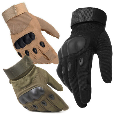 Tactical Gloves Motorcycle Military Hunting Shooting Combat Knuckle Protection $12.98