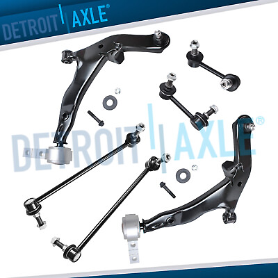 #ad 6pc Front Lower Control Arms Sway Bar Links for 2003 2004 2005 07 Nissan Murano $116.94