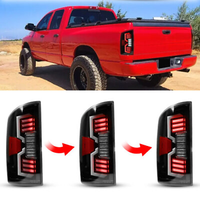 #ad For 2002 2006 Dodge Ram 1500 03 06 2500 3500 LED Sequential Signal Tail Lights $272.99