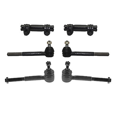 #ad 6 Pc Front Tie Rod End Inner Outer Adjusting Sleeve for C1500 C2500 C3500 Tahoe $39.82