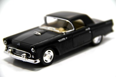 5quot; Kinsmart 1955 Ford Thunderbird Diecast Model Toy Car 1:36 Black $7.98