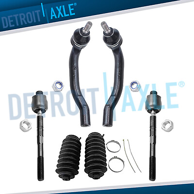 #ad 6pc Front Inner Outer Tie Rods w Boots for 2001 2006 Honda Pilot Acura MDX $38.25