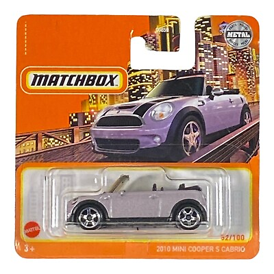 #ad Matchbox 2010 Mini Cooper S Cabrio Short Card $2.56