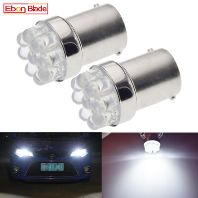 #ad 2 x 1156 BA15S LED Backup Reverse Turn Signal Tail Parking Light Bulb P21W White $2.99