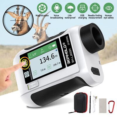 #ad Telescope Golf 656Yard Laser Range Finder 6.5X LCD Touch for Hunting Bow Archery $66.99