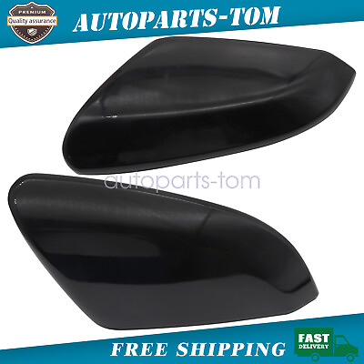#ad 2X Rearview Side Mirror Cover Cap Gloss Black LR For Honda Civic 2016 2020 2021 $30.59