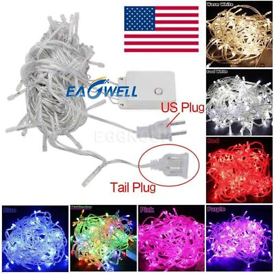 #ad US Connectable 100 1000 LED Fairy String Lights Xmas Wedding Party Lamp 10 100M $18.99