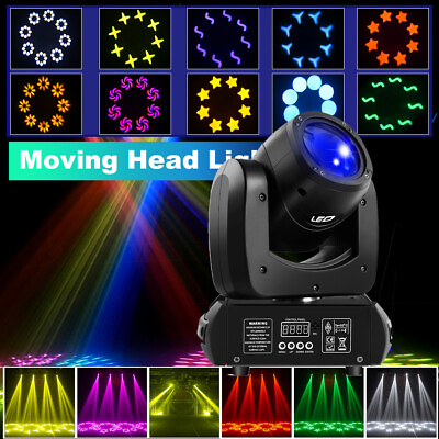 #ad U`King 120W LED Beam Gobo 8 Prism Moving Head Stage Lighting DMX Disco Spotlight $109.99