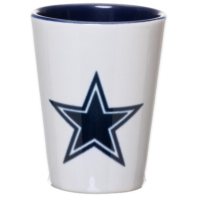 #ad Dallas Cowboys 2oz. Inner Color Ceramic Shot Glass $6.99