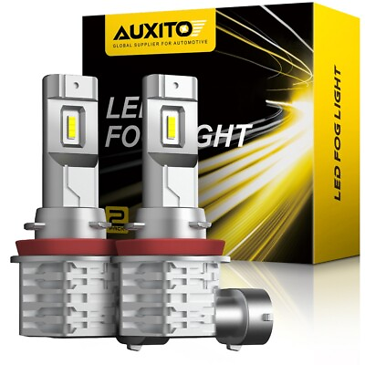 #ad AUXITO LED H11 Headlight Low Kit Bulb Beam 6500K White Super 24000LM Bright EXD $19.99