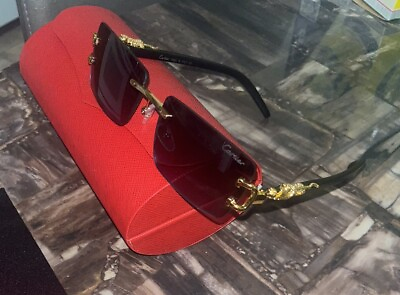 #ad #ad Cartier Decor C Wood Rimless ibiza CT0052O Frame Sunglasses Glasses NEW Coll 21 $155.00