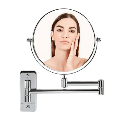 #ad 7quot; Wall Mount Makeup Mirror 1X amp; 10X Magnifier Vanity Décor Polished Chrome $15.35