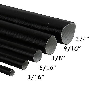 #ad Heat Shield Fiberglass Silk Tube Silicone Sleeve Cable Wire Insulation Protector $59.84