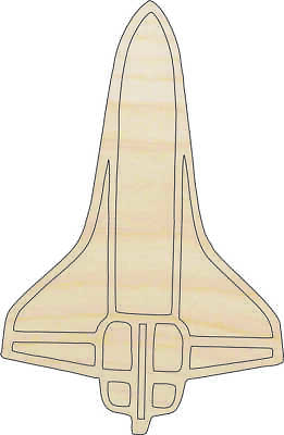#ad Space Ship Laser Cut Out Unfinished Wood Shape SPC49 $47.76