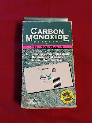 #ad Plug In Carbon Monoxide Detector CO 230 $19.95