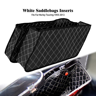 #ad Motorcycle Saddlebag Liners Stretched Bag Inserts Fit For Harley Touring 1993 13 $45.59