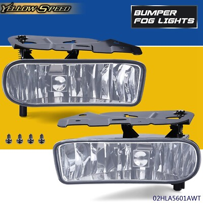 #ad Leftamp;Right Clear Lens Fog Light Lamps W Bulbs Fit For 02 2006 Cadillac Escalade $20.64