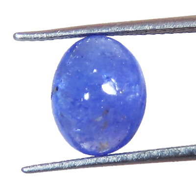 #ad Tanzanite Cabochon 3.80 Cts Genuine Blue Tanzanite Oval Shape 7x9x5 mm Gems $13.66