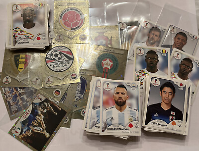 #ad 2018 Russia World Cup Soccer Stickers Lot of 10 Random No Dupes Stickers $4.99