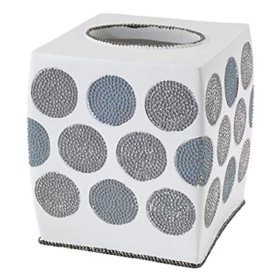 #ad Dotted Circles Collection Tissue Cover White $41.23