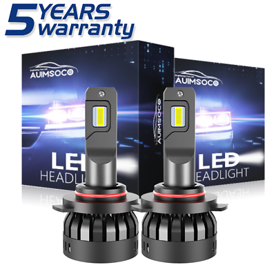 #ad 9006 HB4 LED Fog Light Bulbs Kit 6000K White 50W 5000LM Driving Lamps 2x F6 NEW $39.99