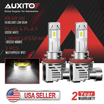 #ad 2x AUXITO H8 H9 H11 LED Headlight Bulb High Beam Low for Ford F 150 2018 $36.09