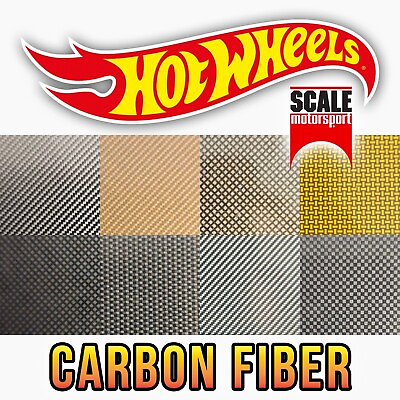 Hot Wheels CARBON FIBER WaterSlide Decal SCALE MOTORSPORT 1 12 1 20 1 24 1 64 $12.74