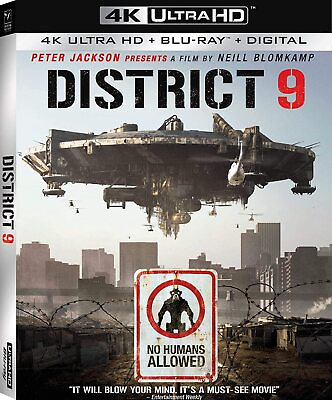 #ad New District 9 4K Blu ray Digital $15.50