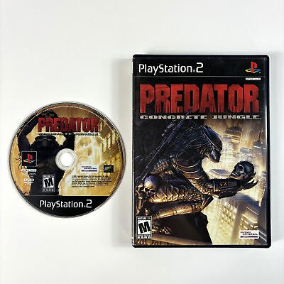 #ad Predator Concrete Jungle Sony PlayStation 2 PS2 2005 No Manual TESTED $49.99