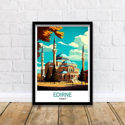 #ad Edirne Turkey Travel Print GBP 68.00