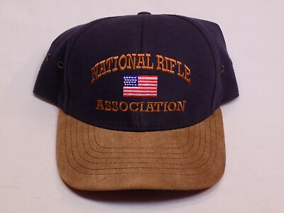 #ad NRA National Rifle Association Authentic Gear Suede Brim Baseball Hat Flag Cap $39.99
