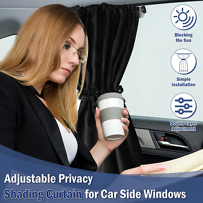 #ad 2Pcs Side Window Shade Car Sun Shades UV Sun Protection Car Window Shade buIQa $13.39